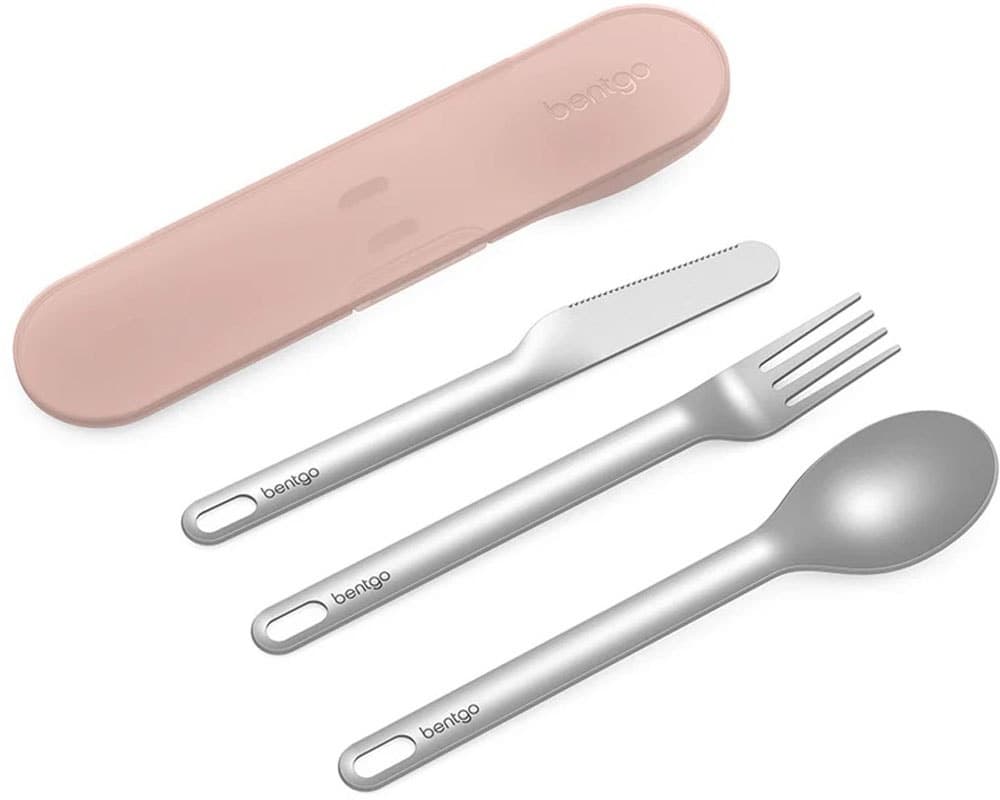 Kit Talher Bentgo Travel Utensil Set - Rose