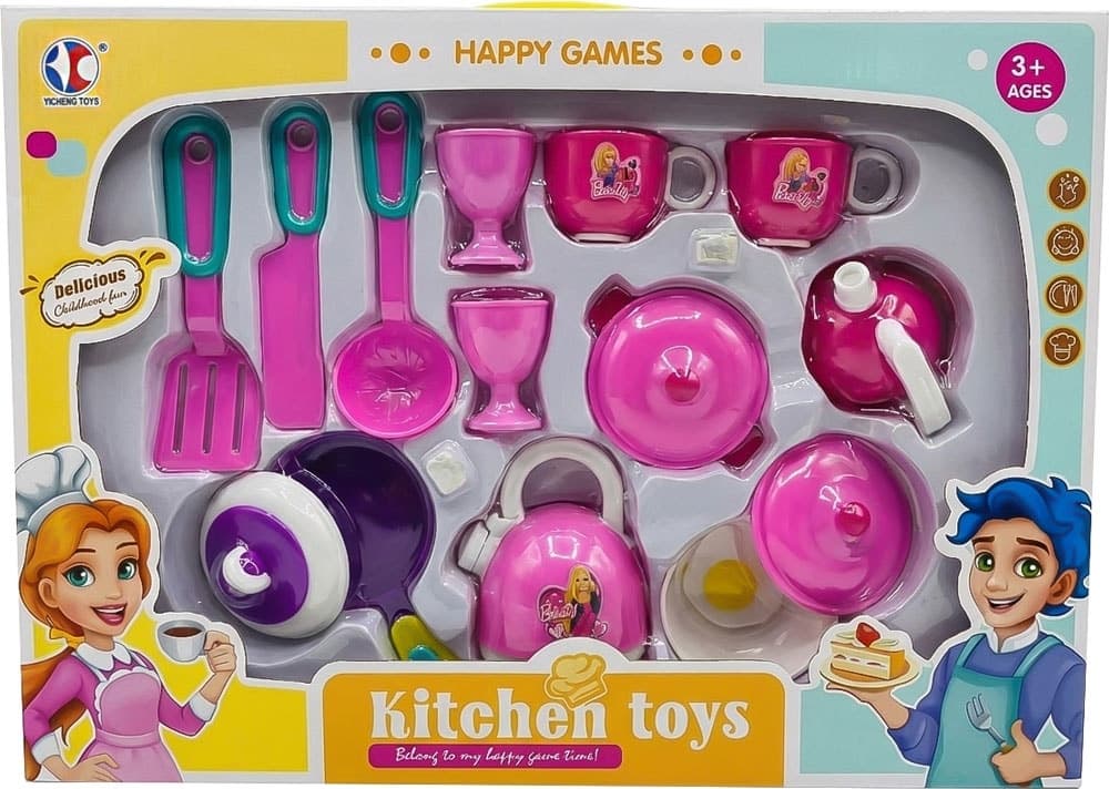 Brinquedo de Cozinha Kitchen Happy Games Yicheng Toys