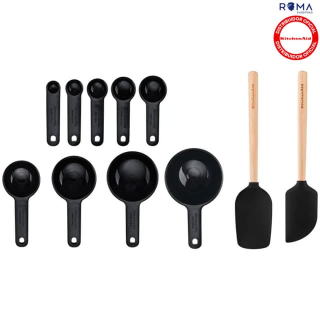 Jogo de Utensílios Confeitaria KitchenAid KQG493OHOBZ 11 Peças Preto Ônix