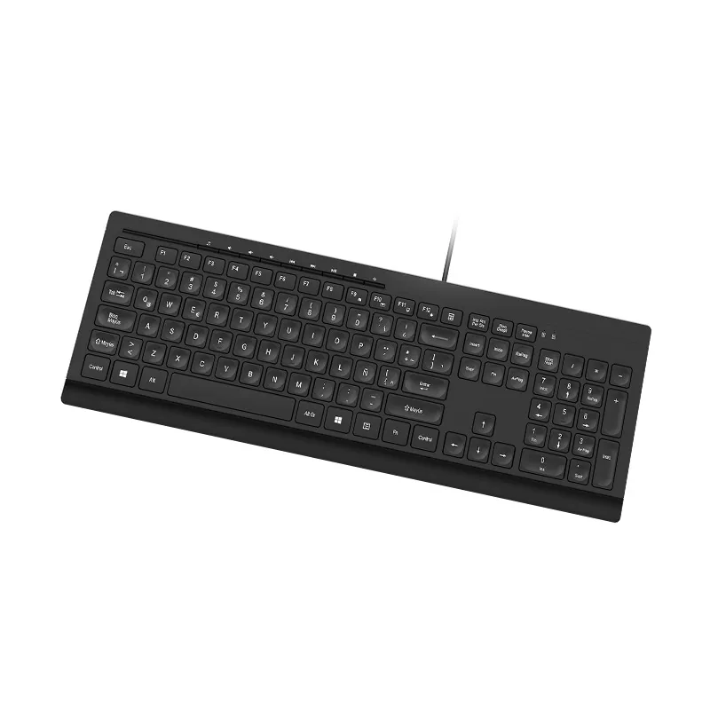 Teclado Klip Kkm-252S Compass Multimedia Esp Negro
