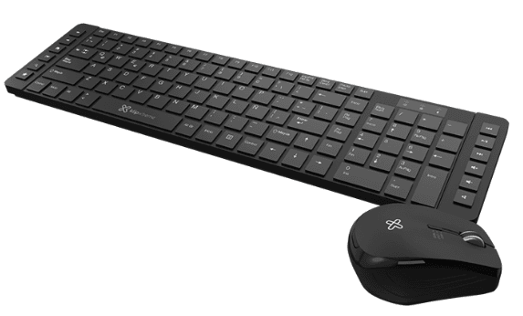 Teclado Klip Mouse Wireless Kck-270S Revolution Esp Negro