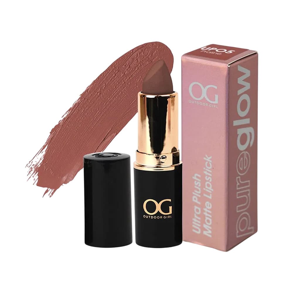Batom Outdoor Girl Pure Glow Ultra Plush Matte Praline 4GR