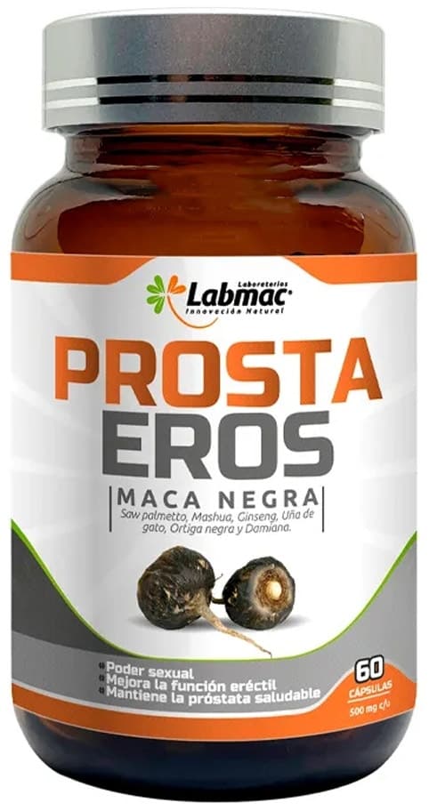 Suplemento Labmac Prosta Eros Maca Negra (60 Cápsulas)