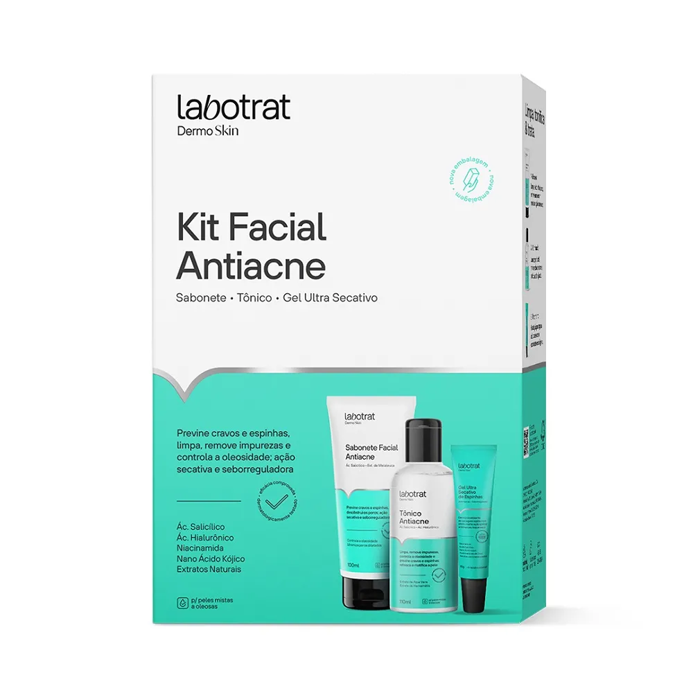 Labotrat Set De Cosmeticos Acne Rescue JAB100ML+TON100ML+GEL15GR