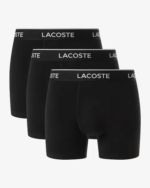 Lacoste Boxer 6H9961 23 031 Pack3 Jersey Liso Largo Tam. S