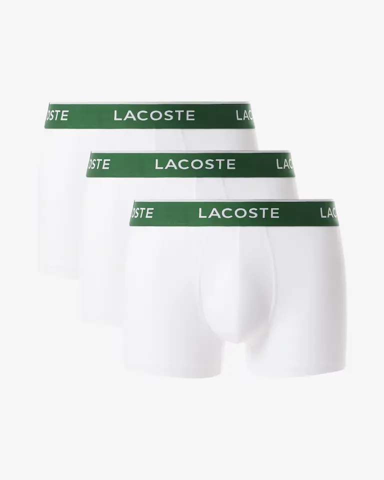 Cueca Boxer Masculina Lacoste 5H1300 Tamanho S Branco Tam. S