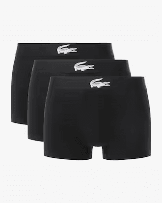 Pack Boxer Masculino Lacoste 5H5441 23 031 (T) M Preto Tam. M