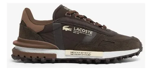Tênis Lacoste Elite Active 751Sma0042 Marrom (8.5 Uk)