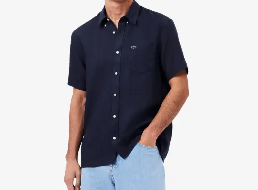 Camiseta Lacoste M Ch5699 23 166 Lino Lisa Regular Fit (T) 42