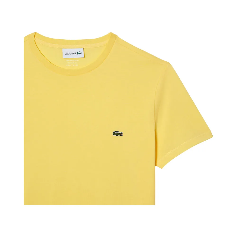 Camiseta Lacoste Classic Liso Th6709 23 107 (5) Amarelo Claro