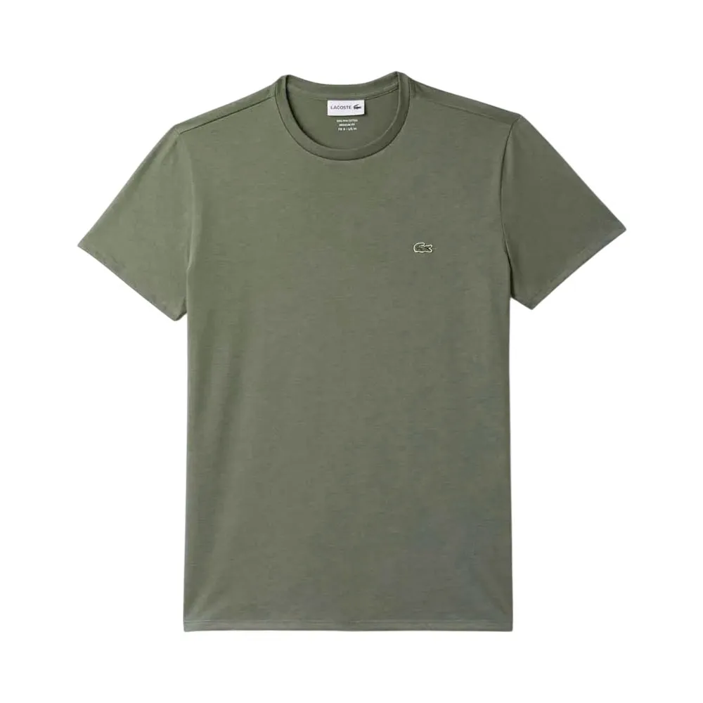 Camiseta Lacoste Classic Th6709 23 Bmy (T) 06 Verde Khaki Tam. 06