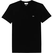 Camiseta Lacoste Pima Th6710 23 07 Preto Tam. 07