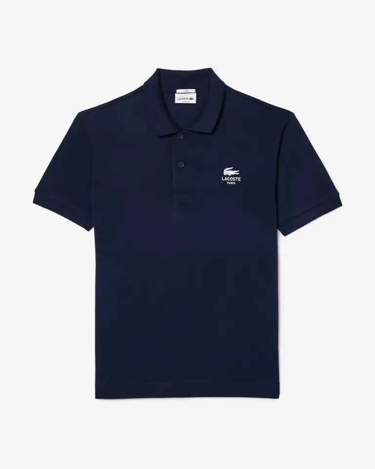 Camiseta Polo Lacoste Classic L1212-23 166 Azul Marinho Tam. 6