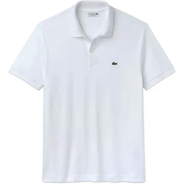 Camiseta Polo Lacoste Lisa Clasica Regular Fit Dh2050 23 001 Tam. 8