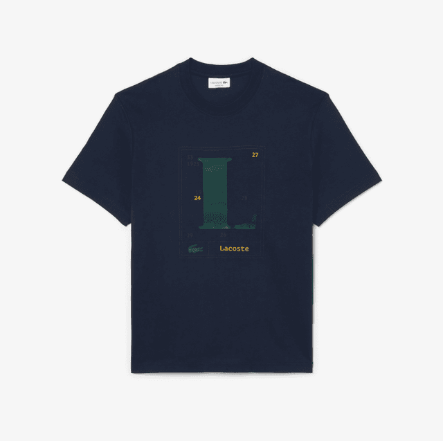 Lacoste Remera Masc TH0071 23 Mxq (4) Azul Oscuro