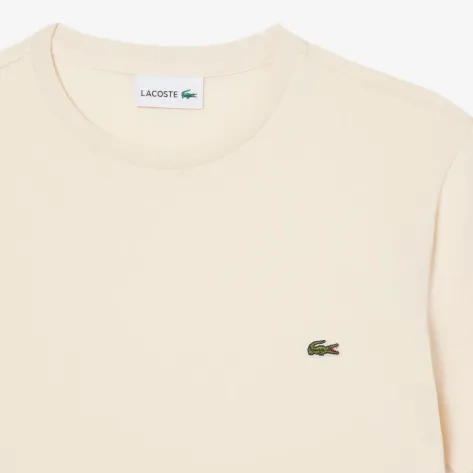 Camiseta Lacoste Masculina Th6709 23 056 Tamanho 6 Bege Tam. 6