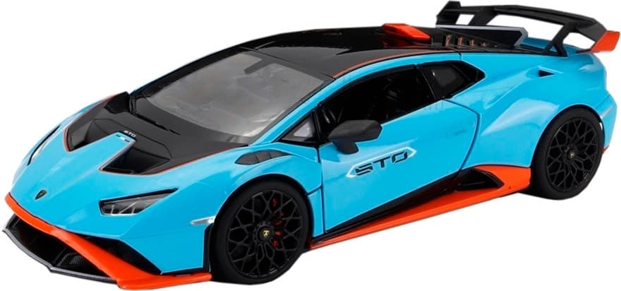 Carro de Controle Remoto Lamborghini Huracán Sto Escala (1/18) Rastar 63800 - Azul