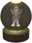 Anúncio: Lâmpada Esfera de Cristal 3D Astronauta