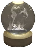 Anúncio: Lâmpada Esfera de Cristal 3D Cavalo Marinho/Polvo