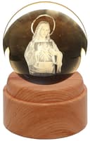 Anúncio: Lâmpada Esfera de Cristal 3D RQLP002M-19 Coração de Maria