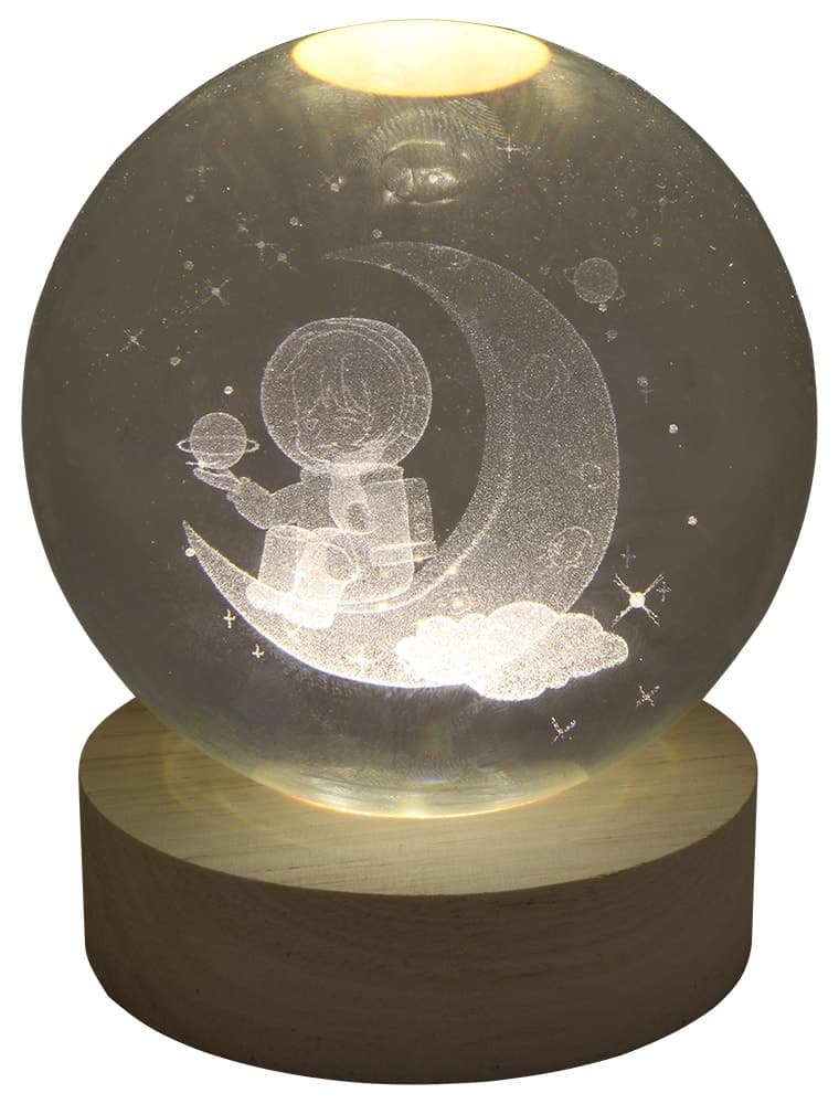 Lâmpada Esfera de Cristal Lc158-12 Menino Na Lua