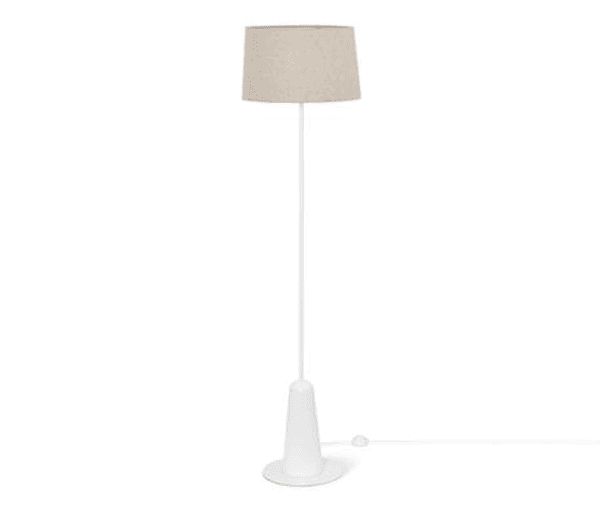 Lámpara de Pie Tchibo Textilschirm White