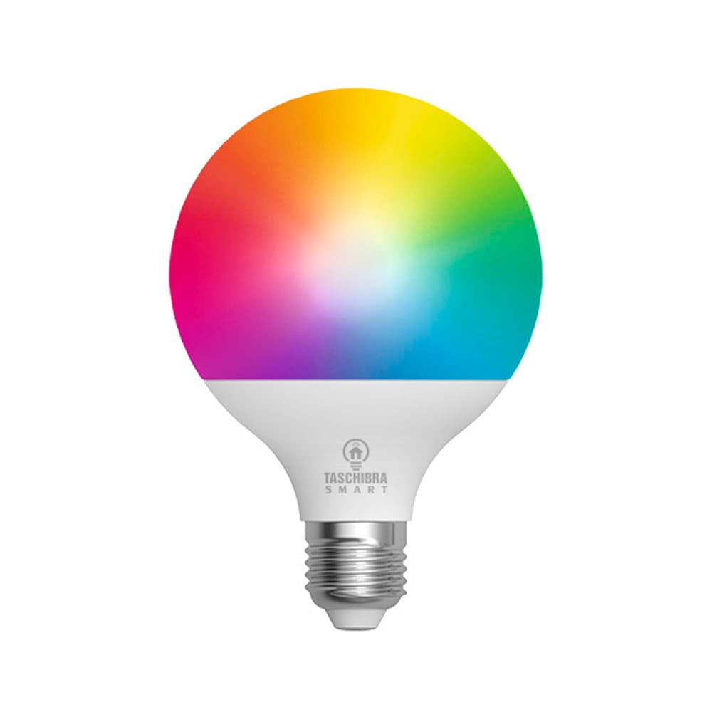 Lâmpada Smart Wifi Taschibra G95 RGB 13W