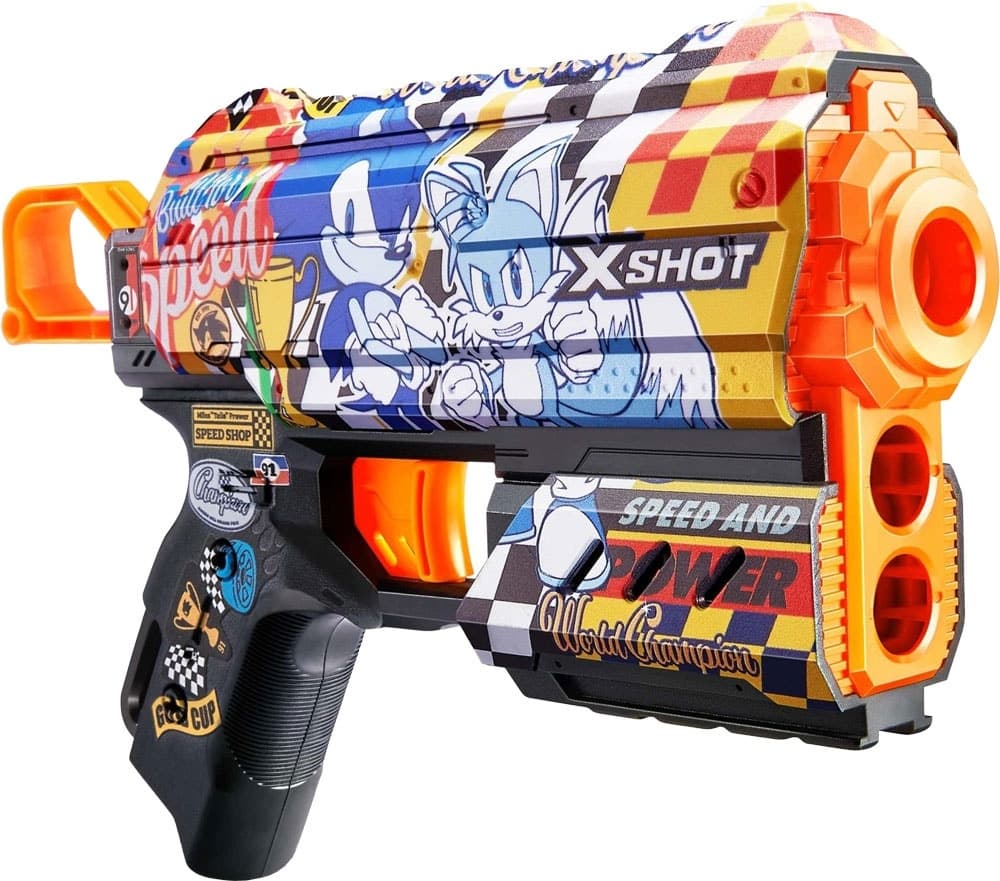 Lançador de Dardos X-Shot Super Speed Sonic The Hedgehog Zuru