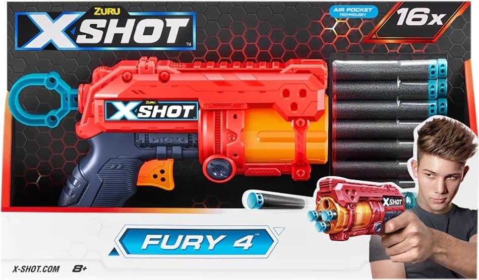 Lançador de Dardos Zuru X-Shot Fury 4