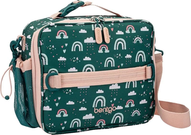 Lancheira Escolar Bentgo Kids Prints Bgptbag-Grb Green Rainbow