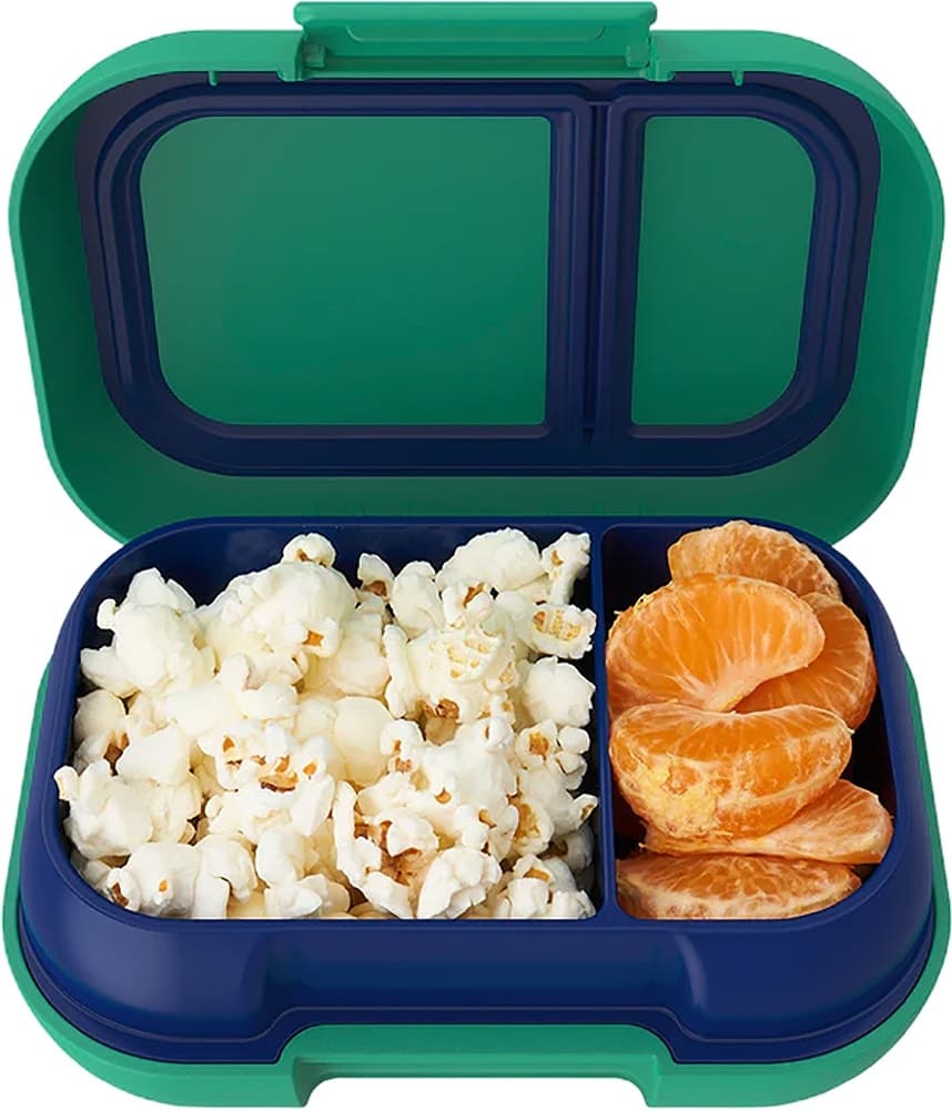 Lancheira Escolar Bentgo Kids Snack Container Verde/Azul Marinho