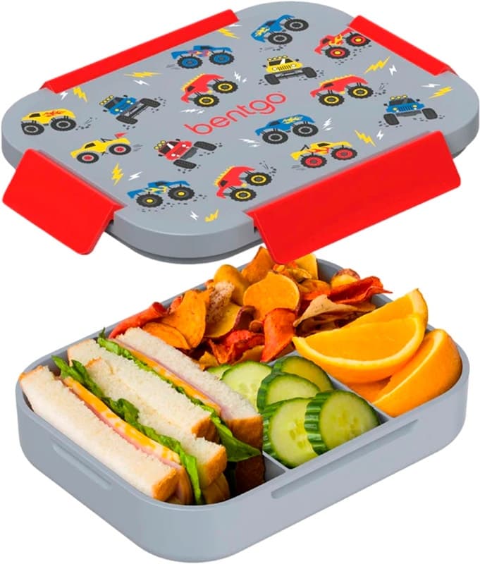 Lancheira Escolar Bentgo Kids Snap & Go Lunch Box - Bgkdbox-Tks Trucks