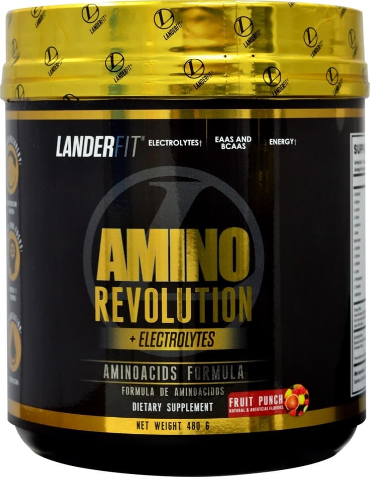 Amino Revolution + Electrolytes Landerfit Fruit Punch (480G)