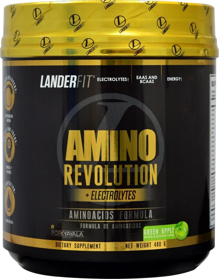 Amino Revolution + Electrolytes Landerfit Maçã Verde (480G)