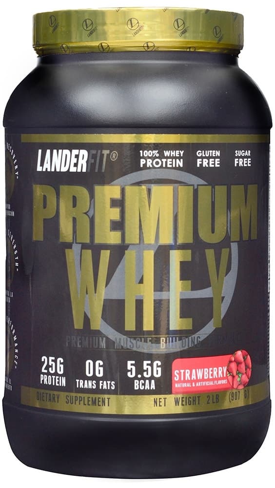 Whey Protein Landerfit Morango 907G