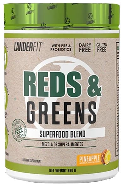 Superalimento Landerfit Red & Greens Abacaxi 360G