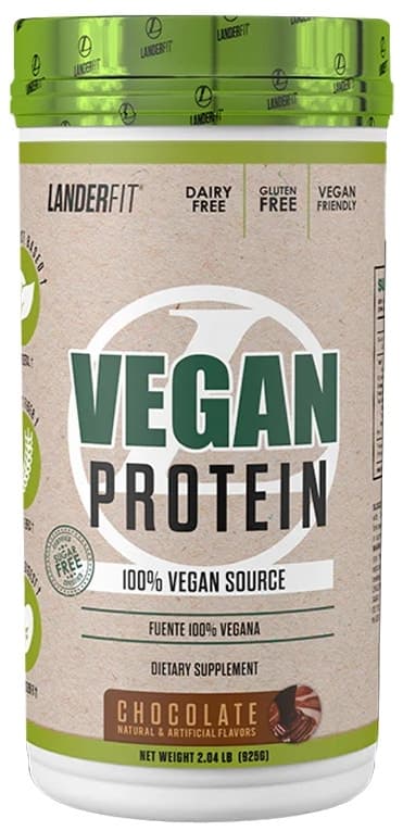 Proteína Vegana Landerfit 100% Vegana Chocolate 925G