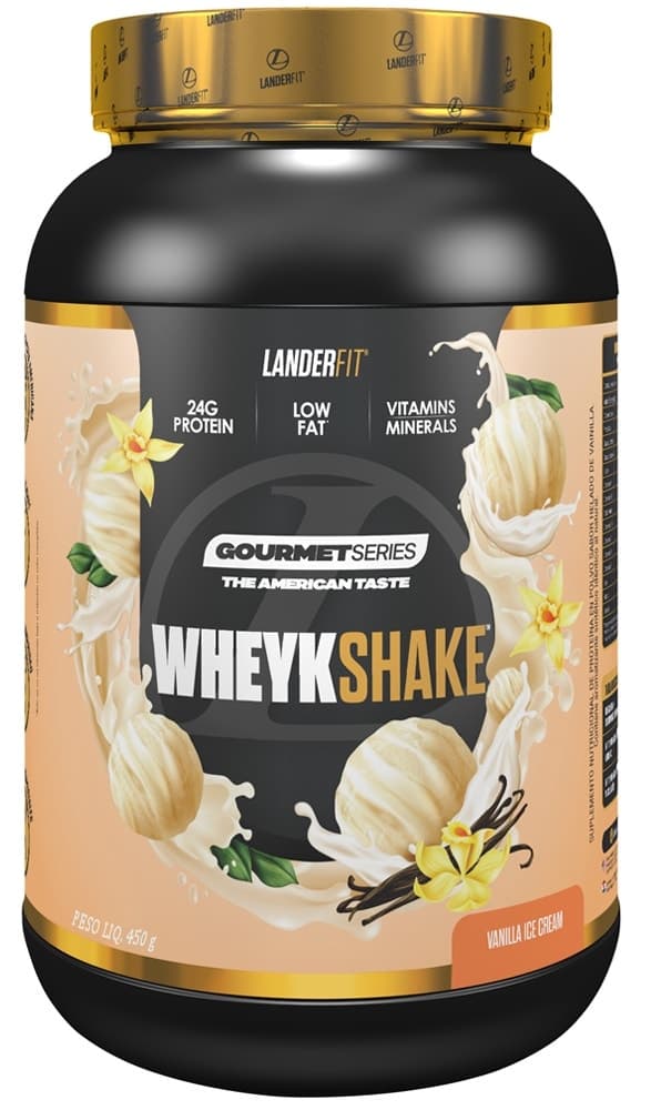 Wheyshake Gourmet Series Landerfit Sabor Sorvete de Baunilha 450G