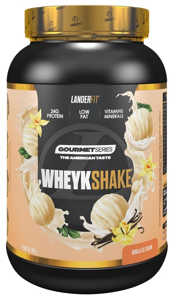 Wheyshake Gourmet Series Landerfit Sabor Sorvete de Baunilha 900G