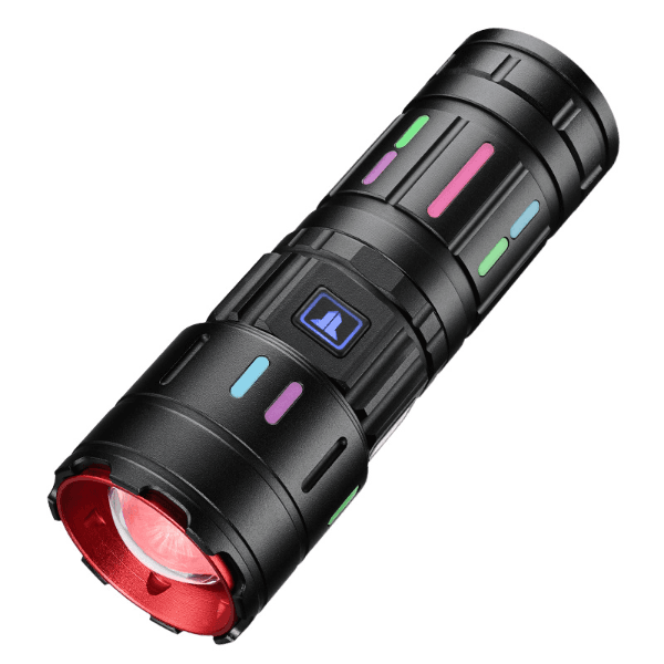 Lanterna LED Flashlight T409 Recarregável Preto