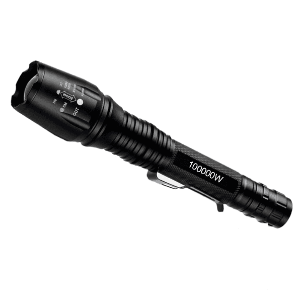 Lanterna LED Tática Power Style ZLZT6L Recarregável Preto