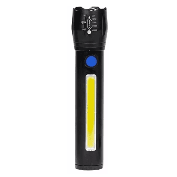 Lanterna Tática LED Geral Ep31572 / 450 Lumens / Recarregável - Preto