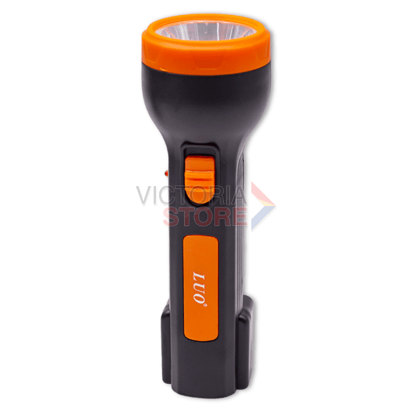 Lanterna Recarregável Luo Lu-316 1W 80M 400Mah 110-220V ~ 50/60Hz Preto/Laranja