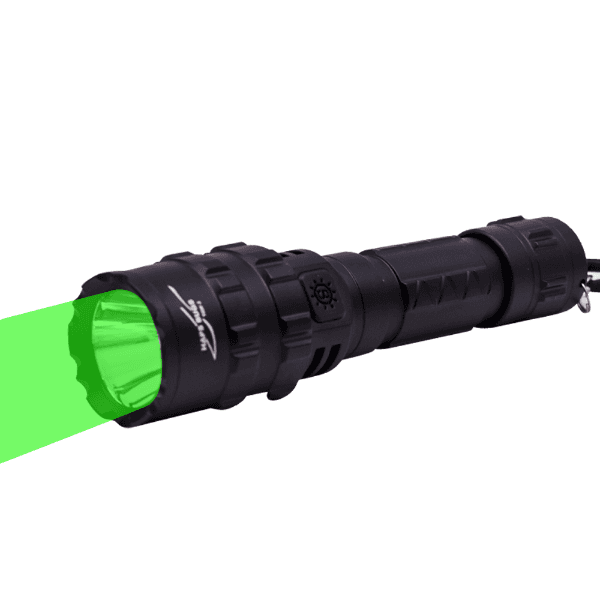 Lanterna Tática Recarregável Led Verde Preto