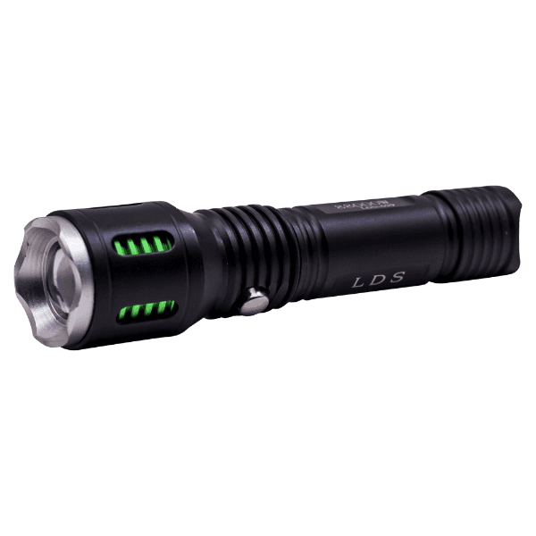Lanterna Tática Led Geral 659 / 88000W Recarregável Preto