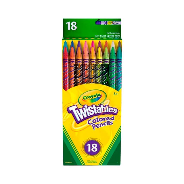 Lápis de Cor Crayola Twistables 18 Unidades