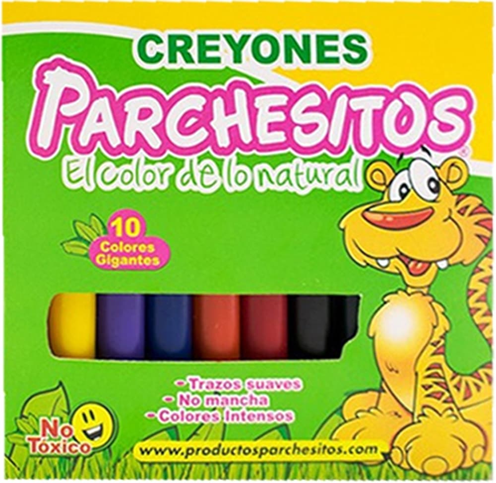 Lápis de Cera Doricolor Parchesitos Grande - 10 Cores