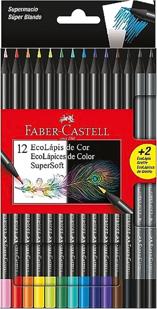 Lápis de Cor Faber Castell Cores Supersoft