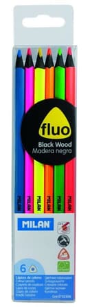 Anúncio: Lápis de Cor Milan Fluo 0752306 (6 Unidades)