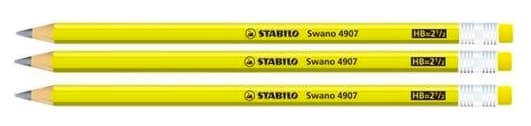Lápis Grafite Stabilo Swano 4907 (3U) Amarelo